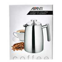 Avanti Stainless Steel Plunger/French Press - 800ml - Rumble Coffee
