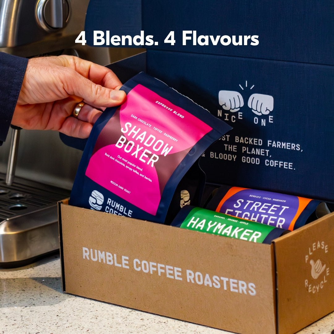 Main Card - 4 Pack of Rumble Blends - Rumble Coffee