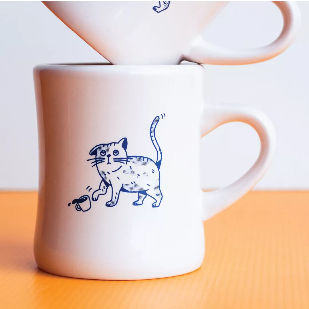 Rumble x James Eagle Cat Mug - Rumble Coffee