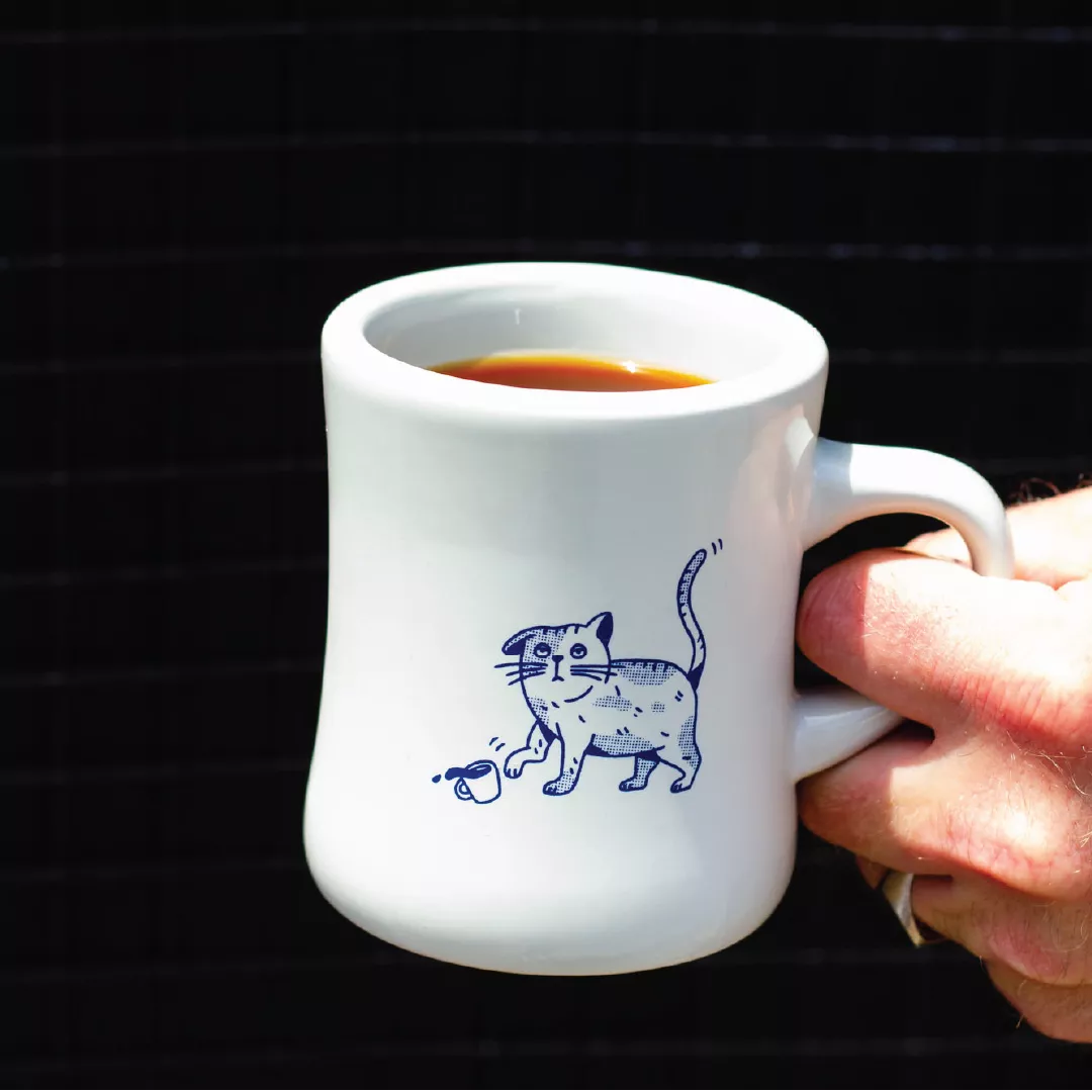 Rumble x James Eagle Cat Mug - Rumble Coffee